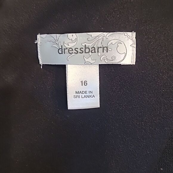 Dressbarn  sz 16 dress black with white polka-dots - Picture 6 of 14